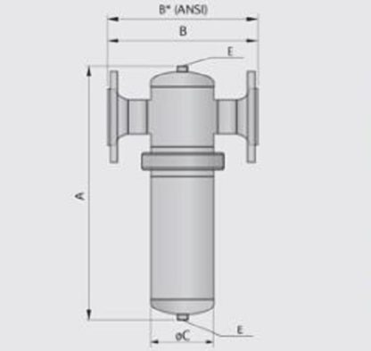 WFIFFC Welded Stainless Steel Filters - Flanged Connections (10/14 bar) - Image 2