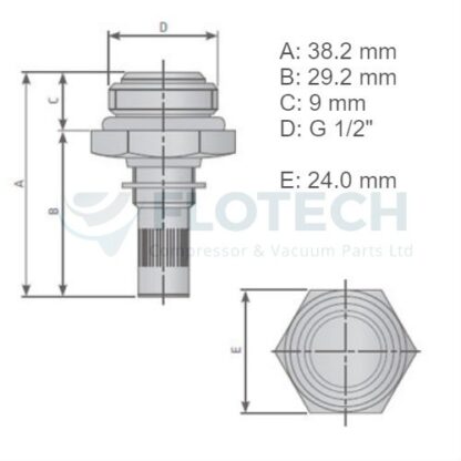 Manual Condensate Drain - MCDFC - ½" Brass - Image 2