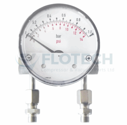 Differential High Pressure Stainless Steel Indicator - MDHIFC 50 (50 bar)