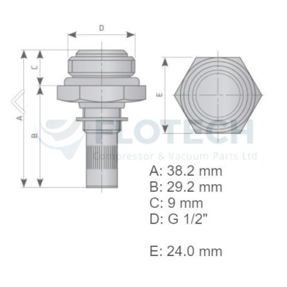 Manual Condensate Drain - MCDFC - 1/2" Stainless Steel - Image 2